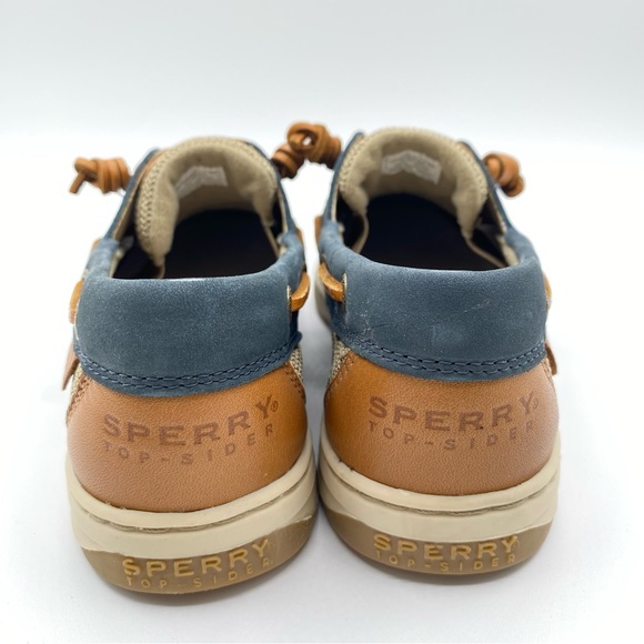 *NWOB* Sperry Top Sider Size 7.5 IVYFISH Blue Leather Shoes - Picture 7 of 10